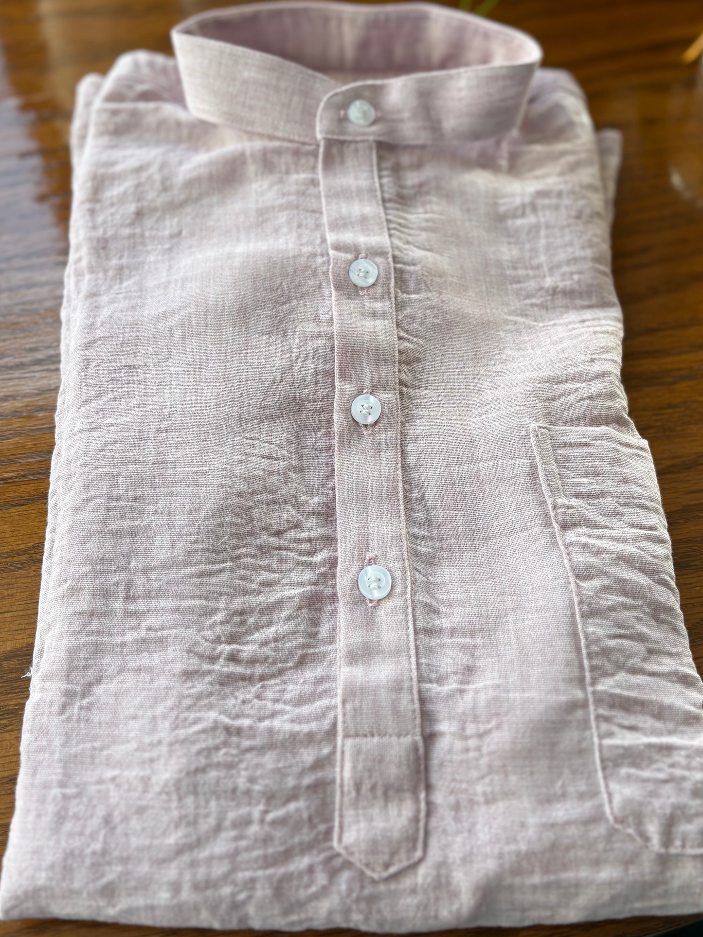 Stand collar shirt