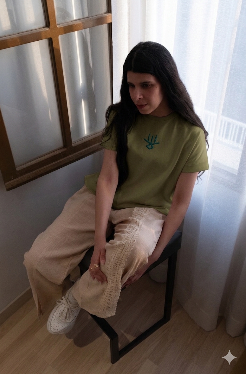 Linen Wide-Legged  Pant