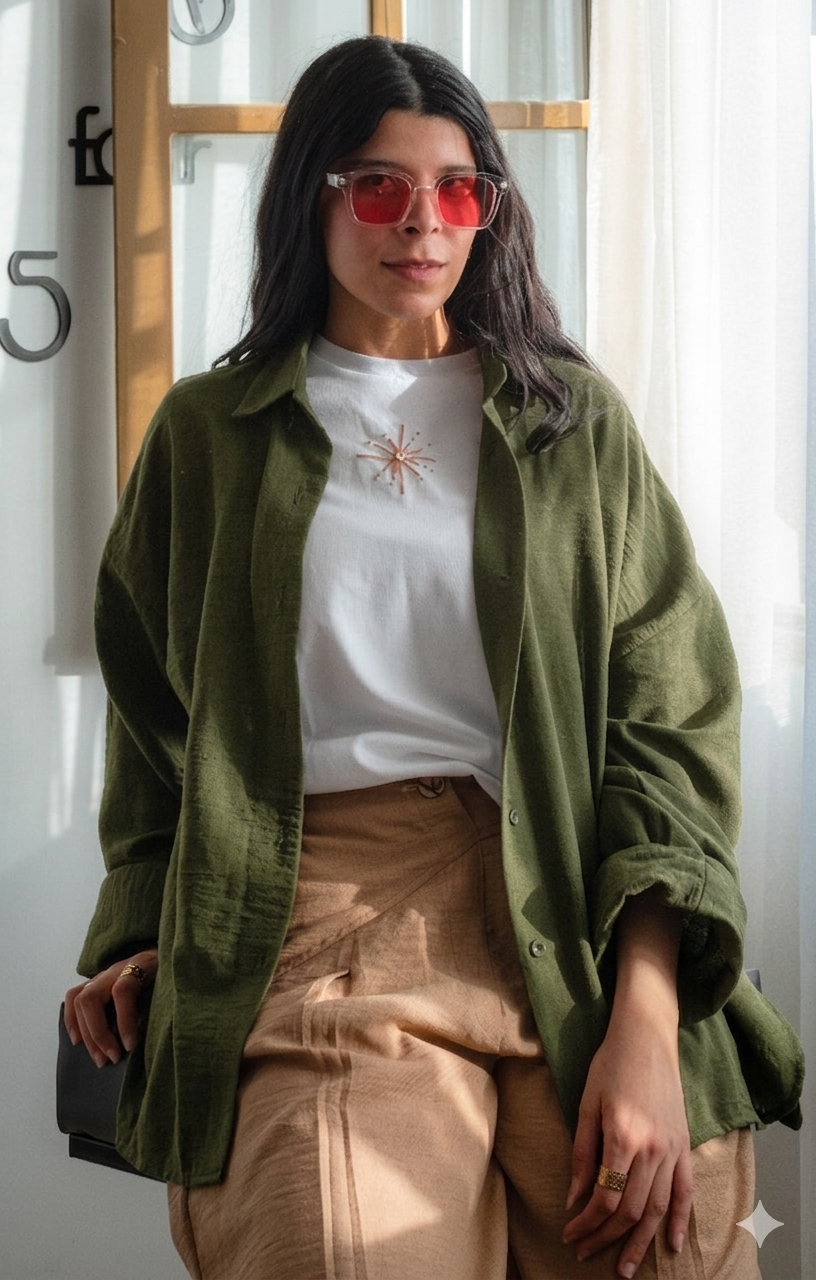 Over Size Linen Shirt