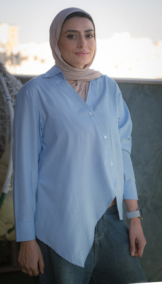asymmetric shirt